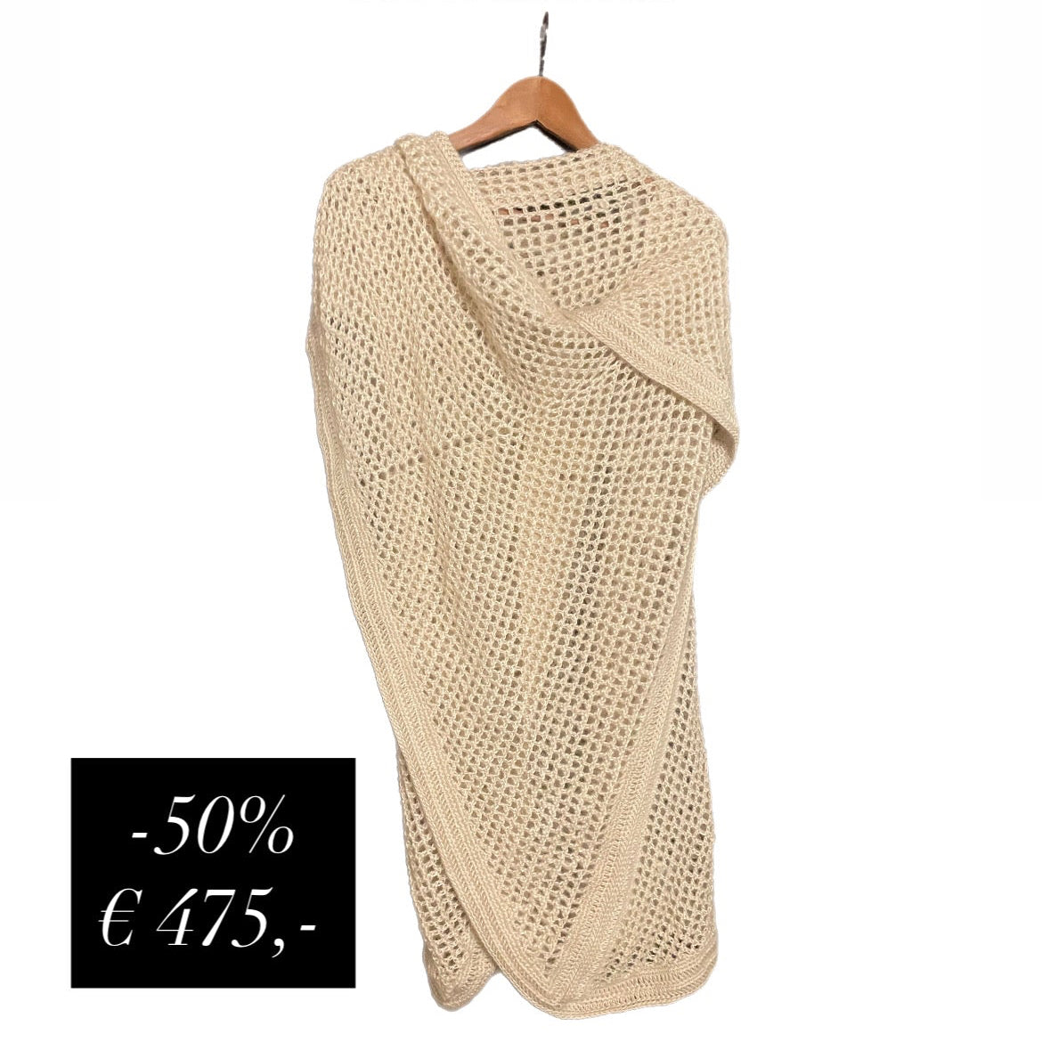 -50% großes Schultertuch aus Mohair