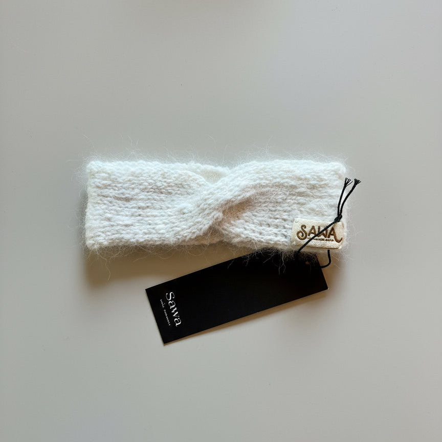 Schmales Stirnband aus Angora