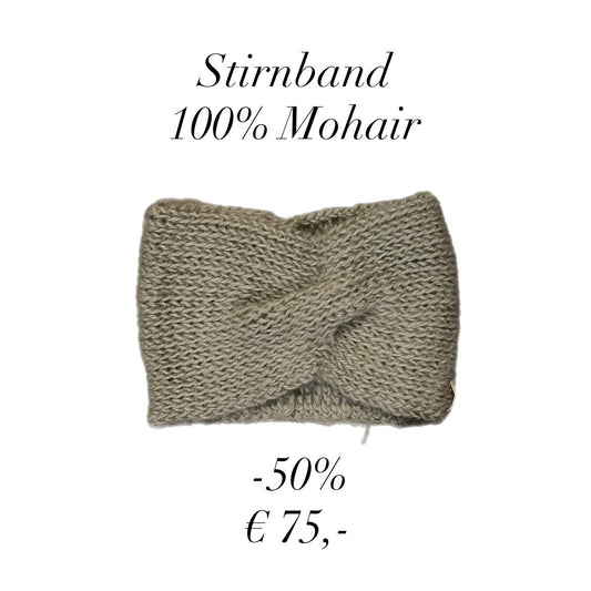 -50% breites Stirnband aus Mohair