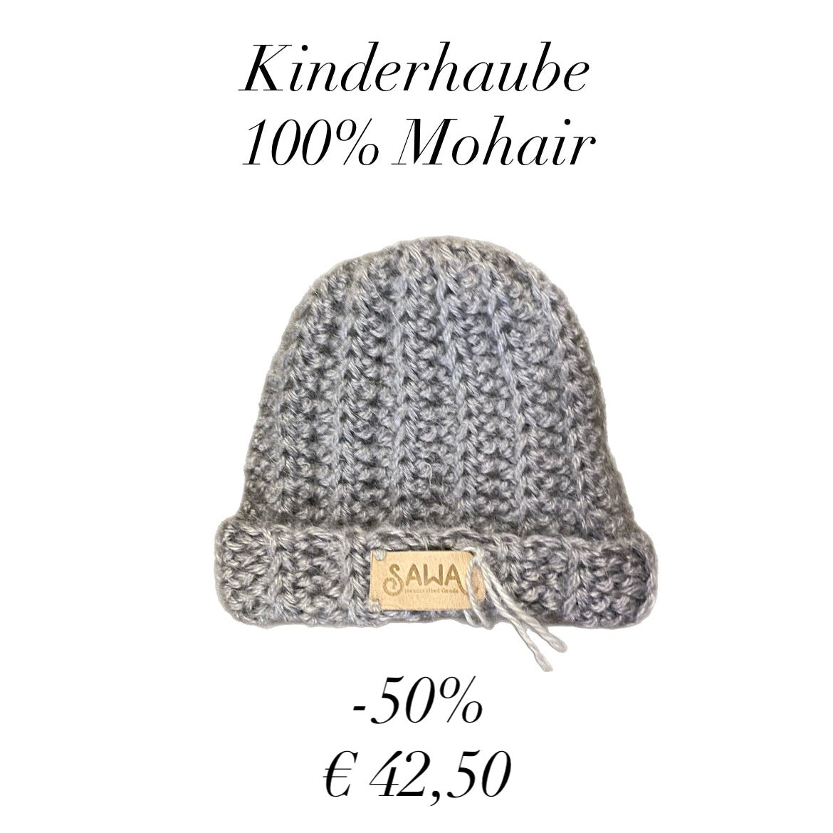 -50% Kinderhaube aus Mohair