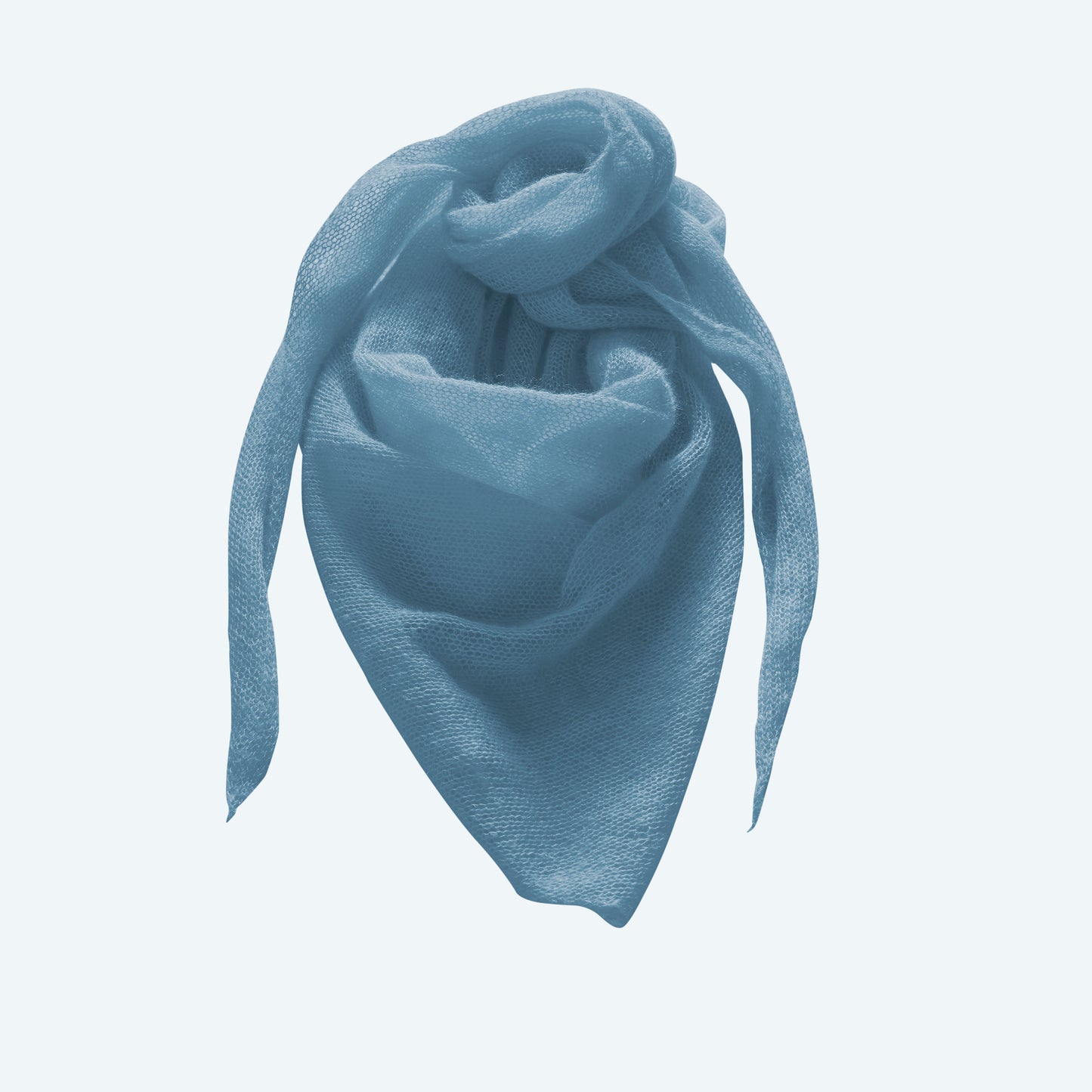 Dreieckstuch aus Mohair & Seide