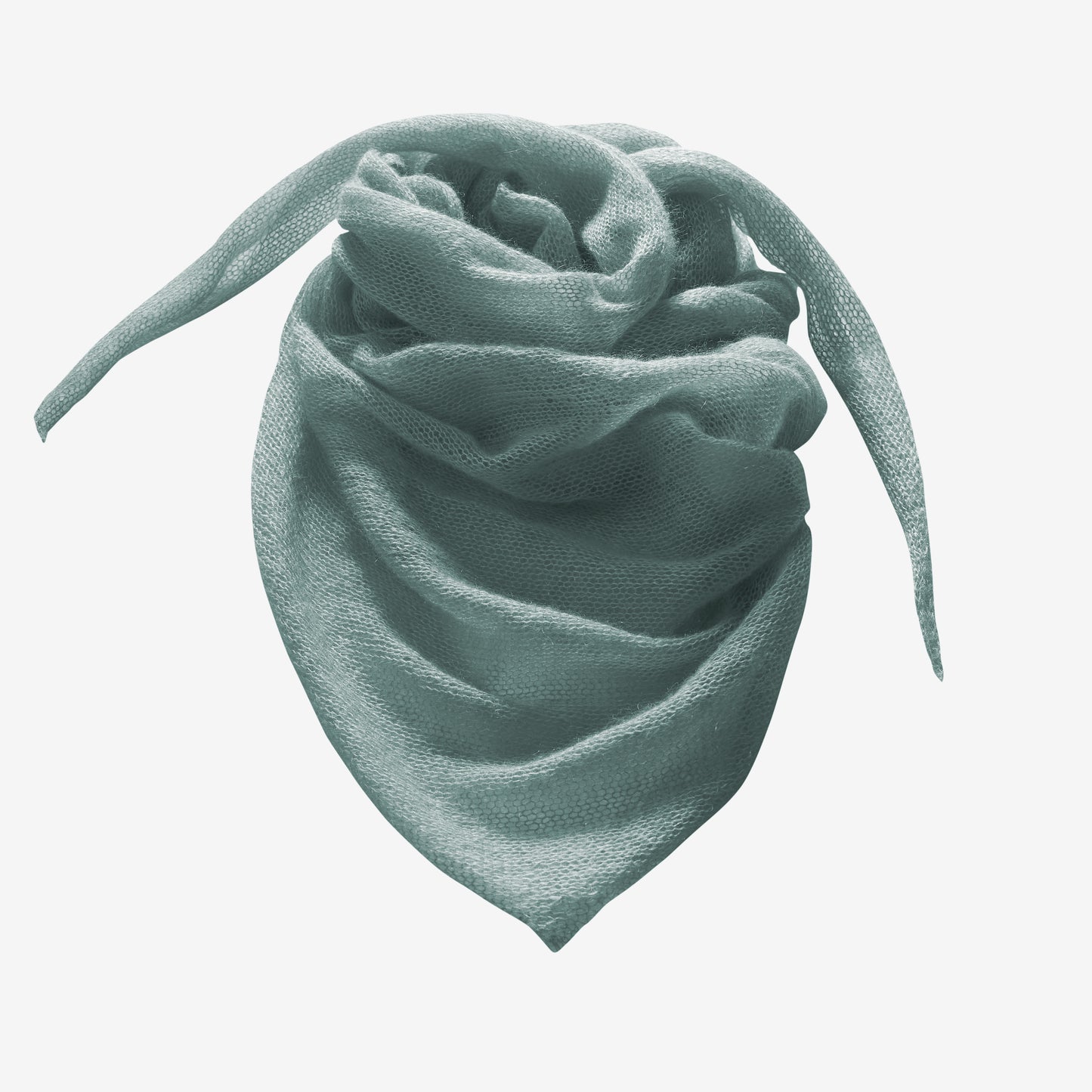 Dreieckstuch aus Mohair & Seide