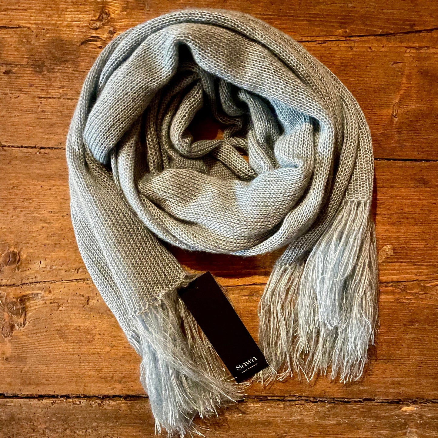 Großer Kuschelschal aus Mohair & Seide