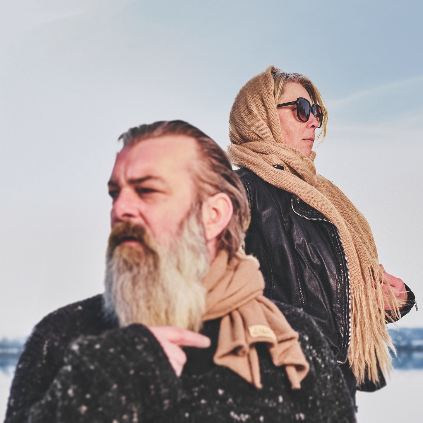 Großer Kuschelschal aus Mohair & Seide